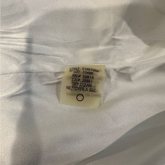 Elie Tahari Stunning White Embroidered with Appliqué MIDI Skirt 6 - Picture 5 of 9